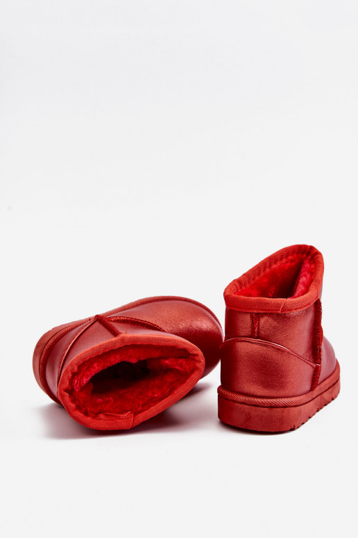 Warmed Children's Snow Boots Red Scooby Warmed Children's Snow Boots Red Scooby