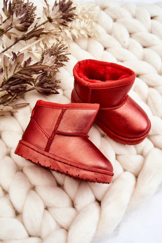 Warmed Children's Snow Boots Red Scooby Warmed Children's Snow Boots Red Scooby