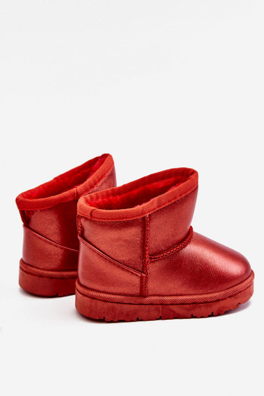 Warmed Children's Snow Boots Red Scooby Warmed Children's Snow Boots Red Scooby