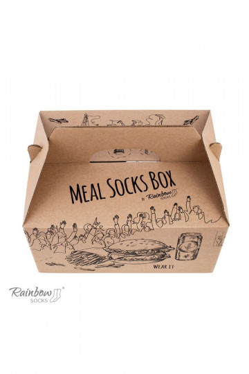 Meal Socks Box Burger  5 Par
