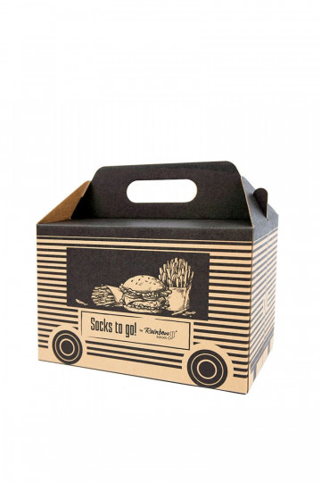 Rainbow Socks Takeaway Burger Fries 4 Pairs 2