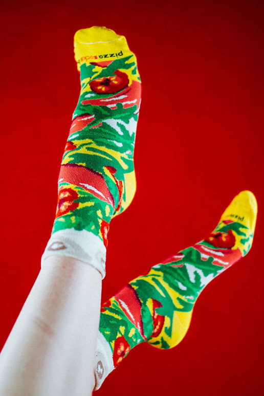Rainbow Socks 1 Pair Italian Pizza Socks