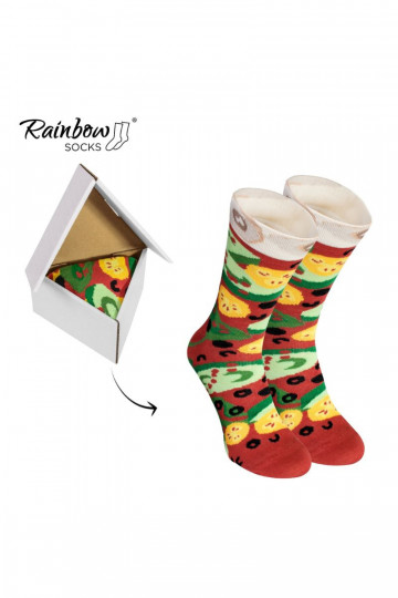 Rainbow Socks 1 Pair vegetarian Pizza Socks 2