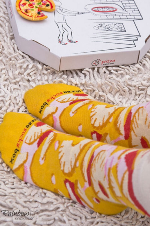 Rainbow Socks 1 Pair Hawaiian Pizza Socks