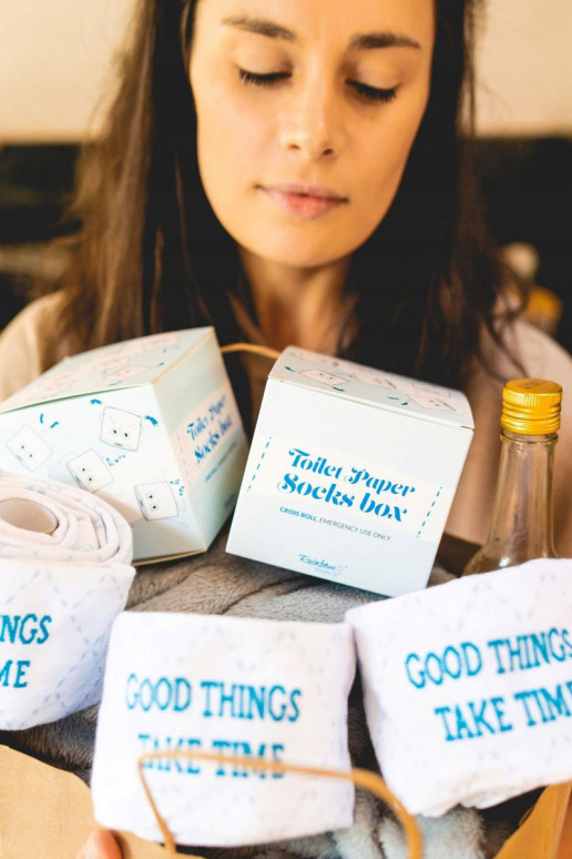 Rainbow Socks Toilet paper 2 Pairs Rainbow Socks Toilet paper 2 Pairs