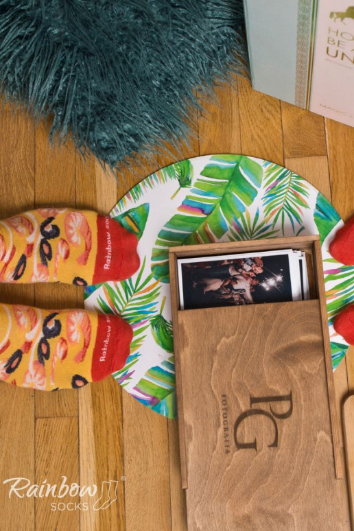 Rainbow Socks Pizza 4 Pairs Seafood