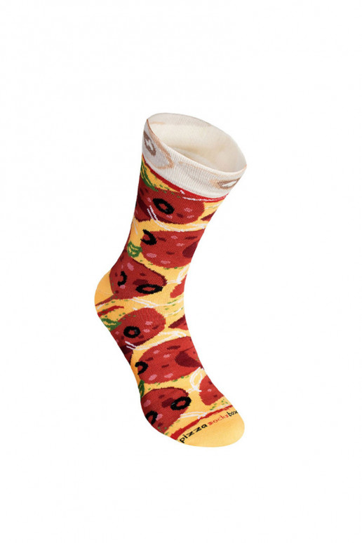 Rainbow Socks Pizza 4 Pairs Hawaiian Pepperoni Capricciosa
