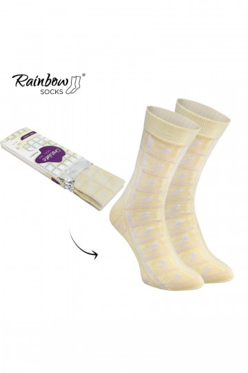 Rainbow Socks White Chocolate 1 Pair 2