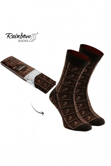 Rainbow Socks Milky Chocolate 1 Pair 2