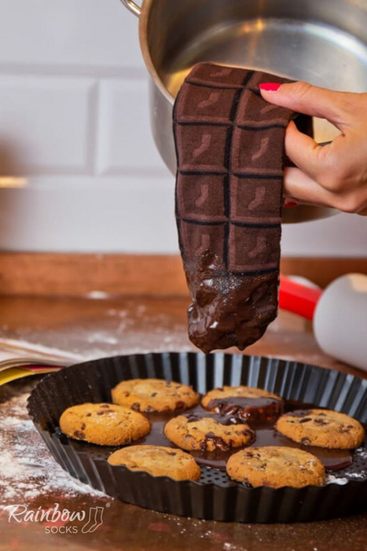 Rainbow Socks Milky Chocolate 1 Pair