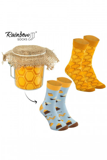 Rainbow Socks Honey In A Jar 2 Pairs 2