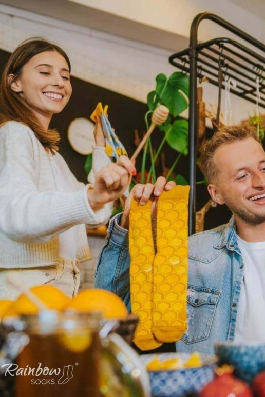 Rainbow Socks Honey In A Jar 2 Pairs