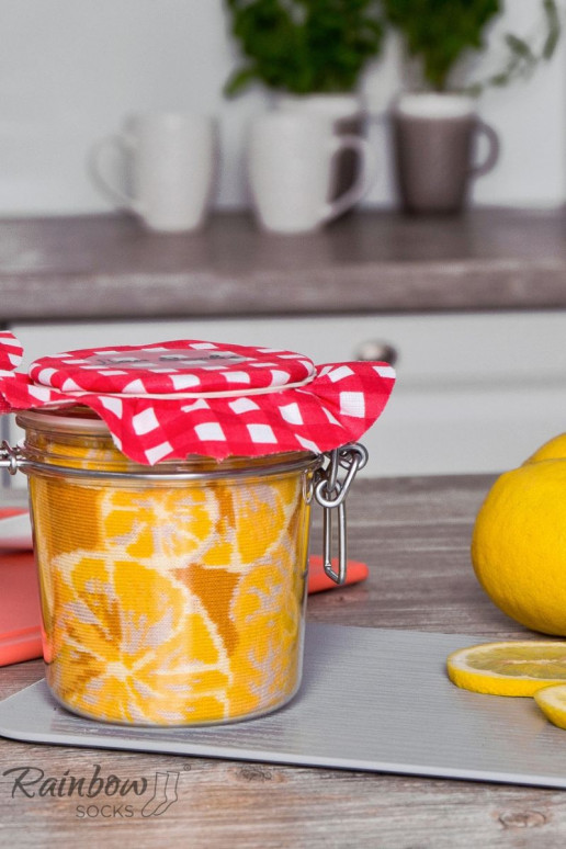Rainbow Socks Lemons Carrots Peas In A Jar 2 Pairs