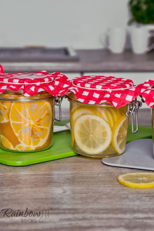 Rainbow Socks Lemons Carrots Peas In A Jar 2 Pairs