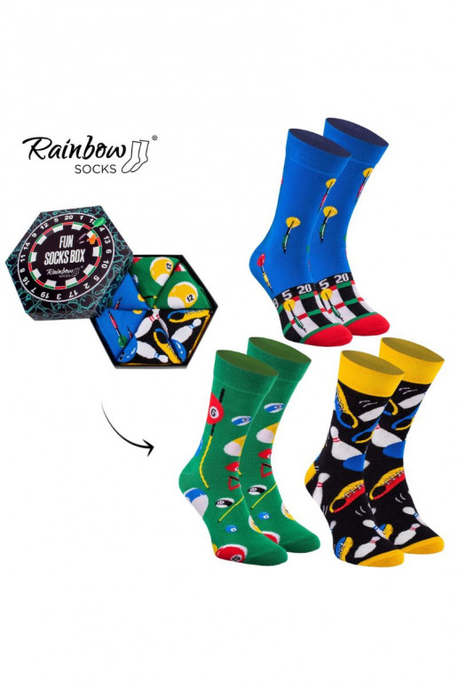 Rainbow Socks For the Entertainment Fan 3 Pairs