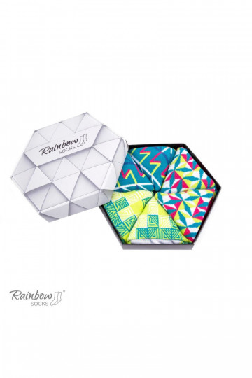 Rainbow Socks In Geometric Patterns Of 3 Pairs