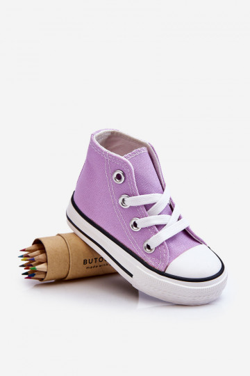 Children's High Sneakers Violet Filemon 2