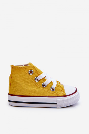 Children's High Sneakers Yellow Filemon