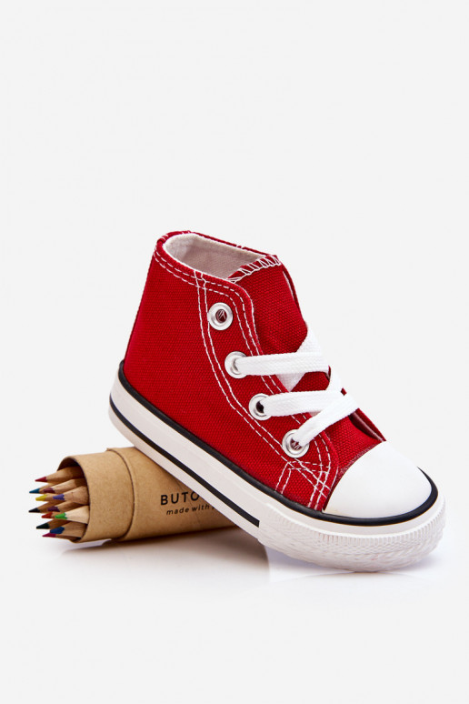 Children's High Sneakers Red Filemon Children's High Sneakers Red Filemon
