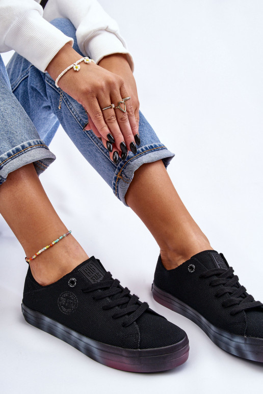 Women's Sneakers With A Colorful Platform Big Star LL274239 Black Women's Sneakers With A Colorful Platform Big Star LL274239 Black