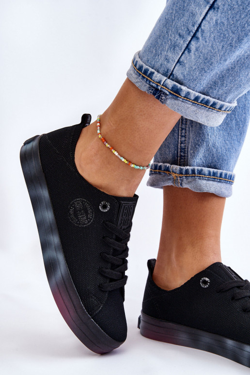 Women's Sneakers With A Colorful Platform Big Star LL274239 Black Women's Sneakers With A Colorful Platform Big Star LL274239 Black