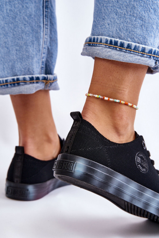Women's Sneakers With A Colorful Platform Big Star LL274239 Black Women's Sneakers With A Colorful Platform Big Star LL274239 Black