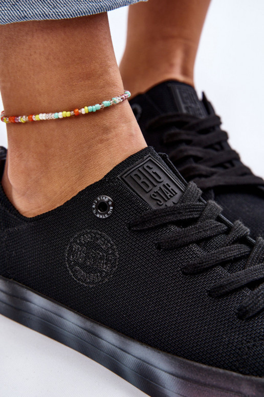 Women's Sneakers With A Colorful Platform Big Star LL274239 Black Women's Sneakers With A Colorful Platform Big Star LL274239 Black