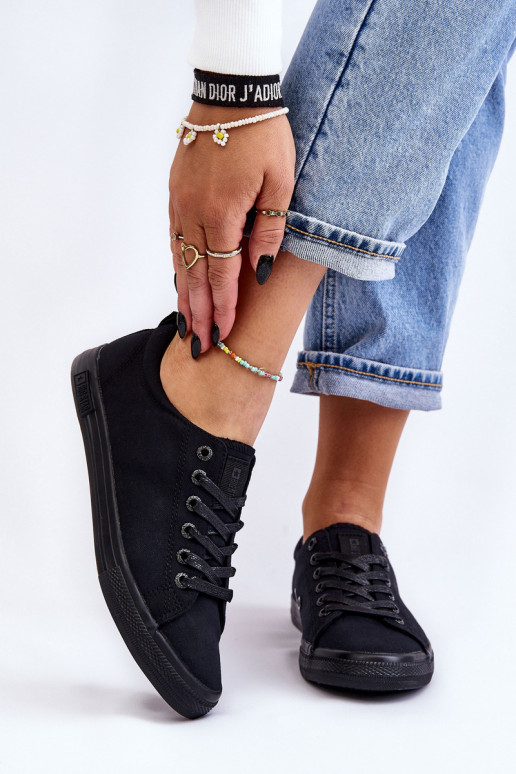 Women's Smooth Low Sneakers Big Star LL274057 Black Women's Smooth Low Sneakers Big Star LL274057 Black