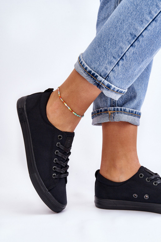 Women's Smooth Low Sneakers Big Star LL274057 Black Women's Smooth Low Sneakers Big Star LL274057 Black