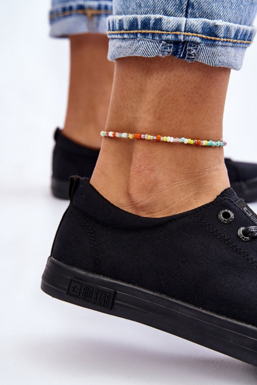 Women's Smooth Low Sneakers Big Star LL274057 Black Women's Smooth Low Sneakers Big Star LL274057 Black