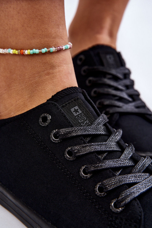 Women's Smooth Low Sneakers Big Star LL274057 Black Women's Smooth Low Sneakers Big Star LL274057 Black