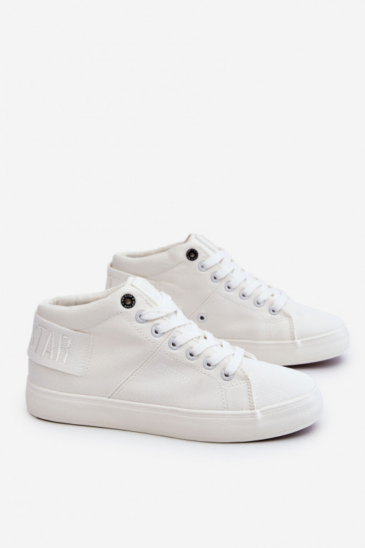 Women's Classic High Top Sneakers Big Star LL274002 White Women's Classic High Top Sneakers Big Star LL274002 White