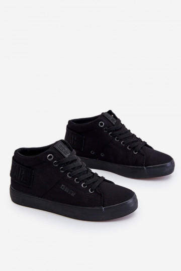 Women's Classic High Top Sneakers Big Star LL274001 Black 2