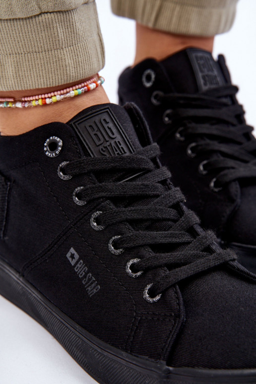 Women's Classic High Top Sneakers Big Star LL274001 Black Women's Classic High Top Sneakers Big Star LL274001 Black