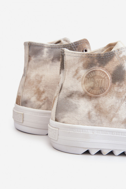 Women's Sneakers High Big Star LL274047 White and green