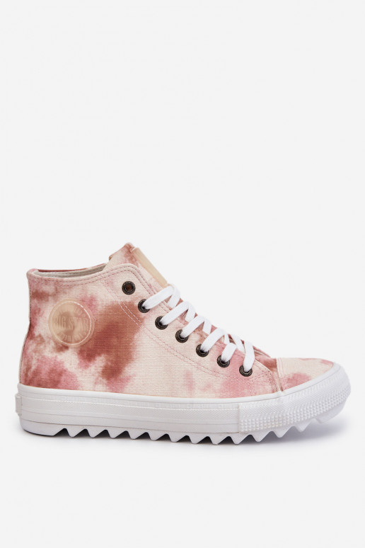 Women's Sneakers High Big Star LL274048 Beige-Pink Women's Sneakers High Big Star LL274048 Beige-Pink