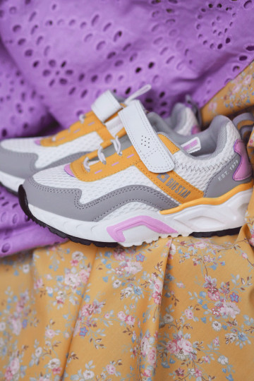 Children's Sport Shoes With Velcro Big Star JJ374257 White and Yellow 2