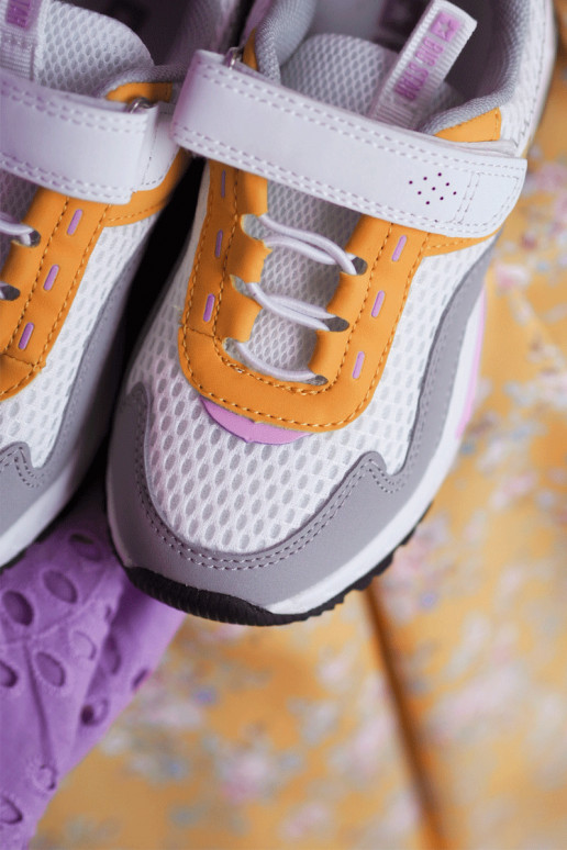 Children's Sport Shoes With Velcro Big Star JJ374257 White and Yellow Children's Sport Shoes With Velcro Big Star JJ374257 White and Yellow