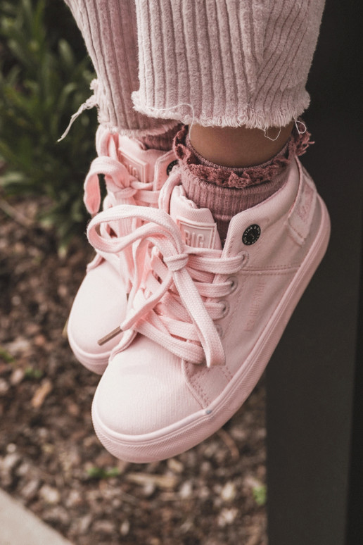 Children's Classic High Sneakers Big Star LL374003 Pink Children's Classic High Sneakers Big Star LL374003 Pink