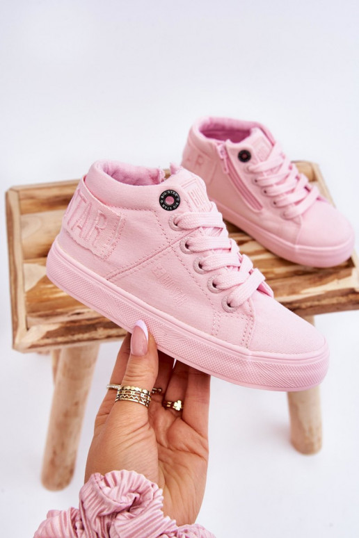 Children's Classic High Sneakers Big Star LL374003 Pink Children's Classic High Sneakers Big Star LL374003 Pink