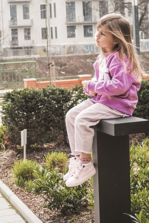 Children's Classic High Sneakers Big Star LL374003 Pink Children's Classic High Sneakers Big Star LL374003 Pink