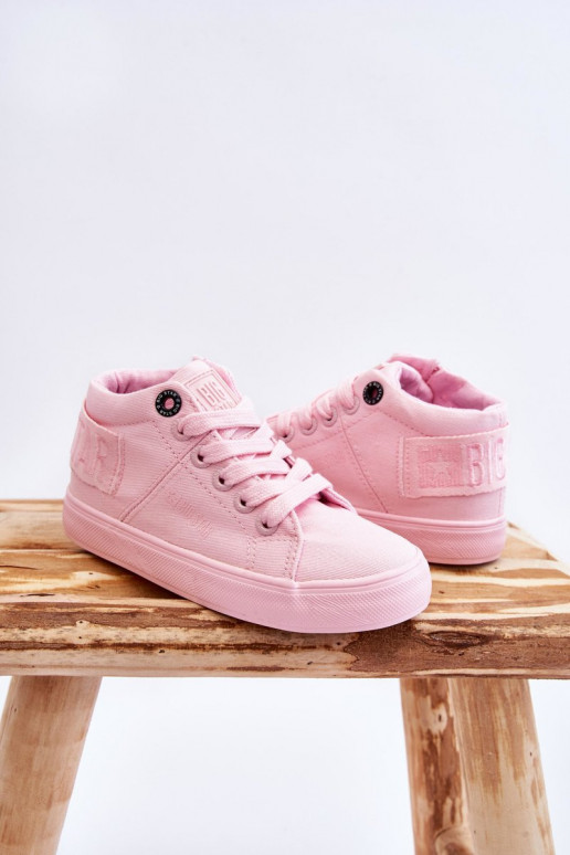 Children's Classic High Sneakers Big Star LL374003 Pink Children's Classic High Sneakers Big Star LL374003 Pink