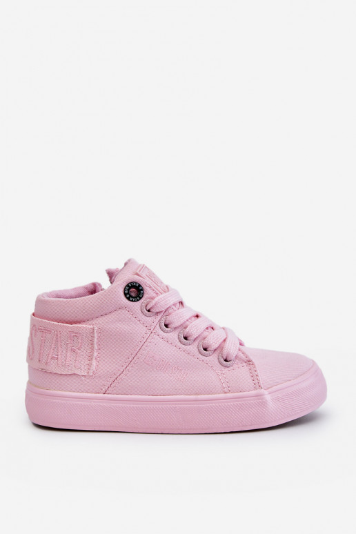 Children's Classic High Sneakers Big Star LL374003 Pink Children's Classic High Sneakers Big Star LL374003 Pink
