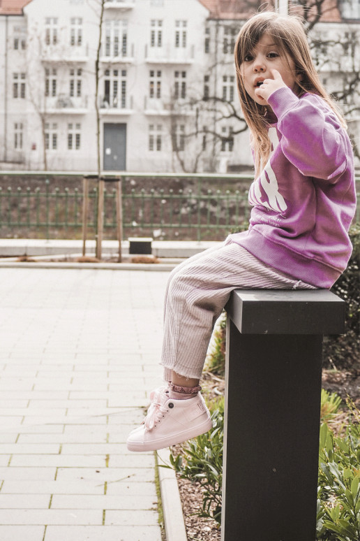 Children's Classic High Sneakers Big Star LL374003 Pink Children's Classic High Sneakers Big Star LL374003 Pink