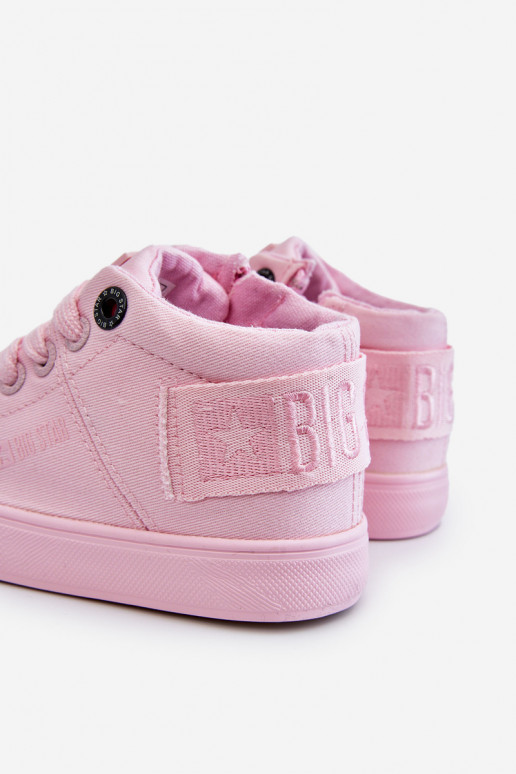 Children's Classic High Sneakers Big Star LL374003 Pink Children's Classic High Sneakers Big Star LL374003 Pink