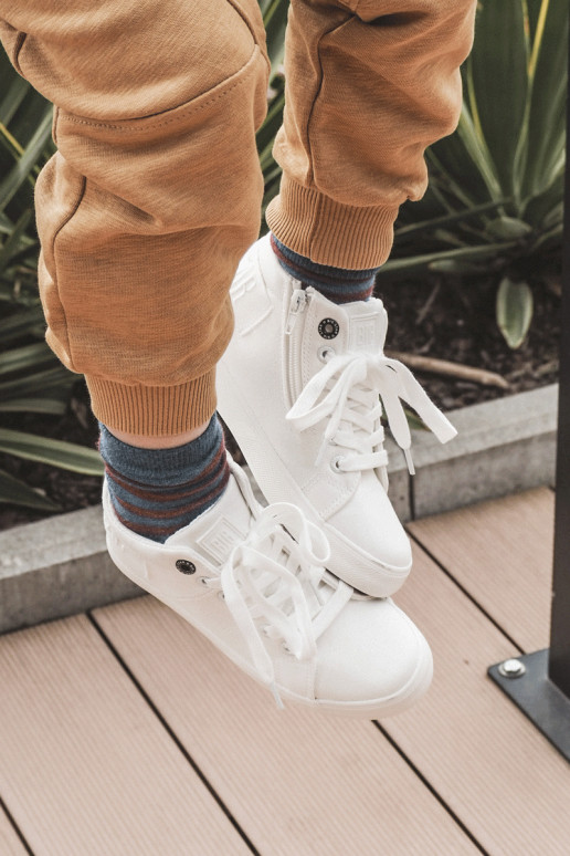 Children's Classic High Sneakers Big Star LL374002 White Children's Classic High Sneakers Big Star LL374002 White