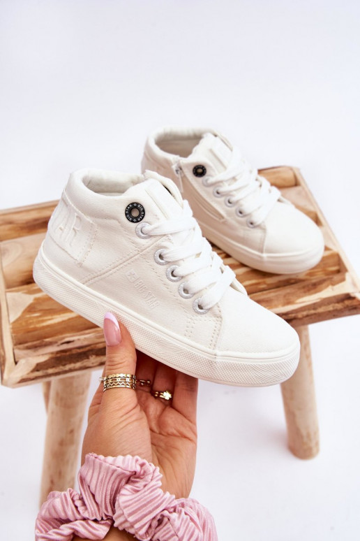 Children's Classic High Sneakers Big Star LL374002 White Children's Classic High Sneakers Big Star LL374002 White