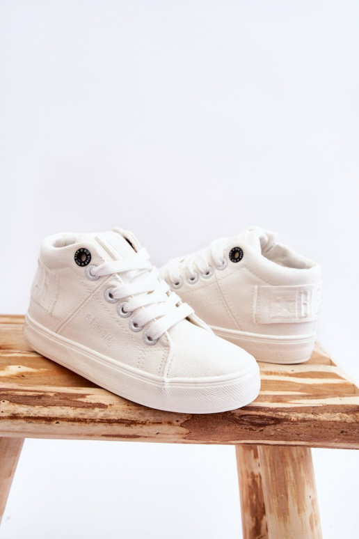 Children's Classic High Sneakers Big Star LL374002 White Children's Classic High Sneakers Big Star LL374002 White