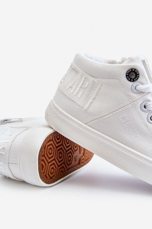 Children's Classic High Sneakers Big Star LL374002 White Children's Classic High Sneakers Big Star LL374002 White