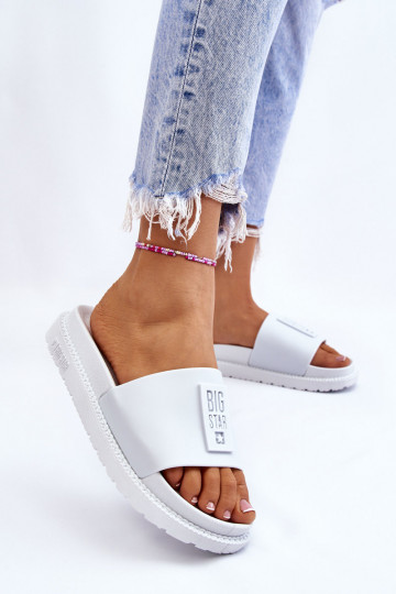 Women's Slippers Big Star LL274428 White 2